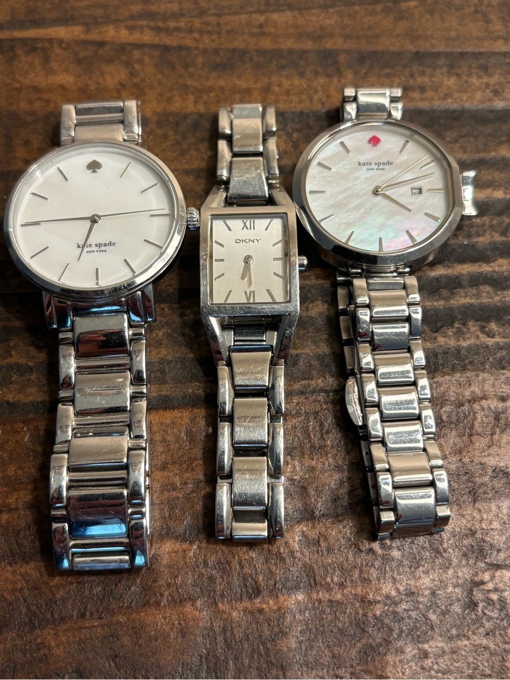 Vintage Y2K kate spade and DKNY Silver Stainless Steel Women's Watch Collection